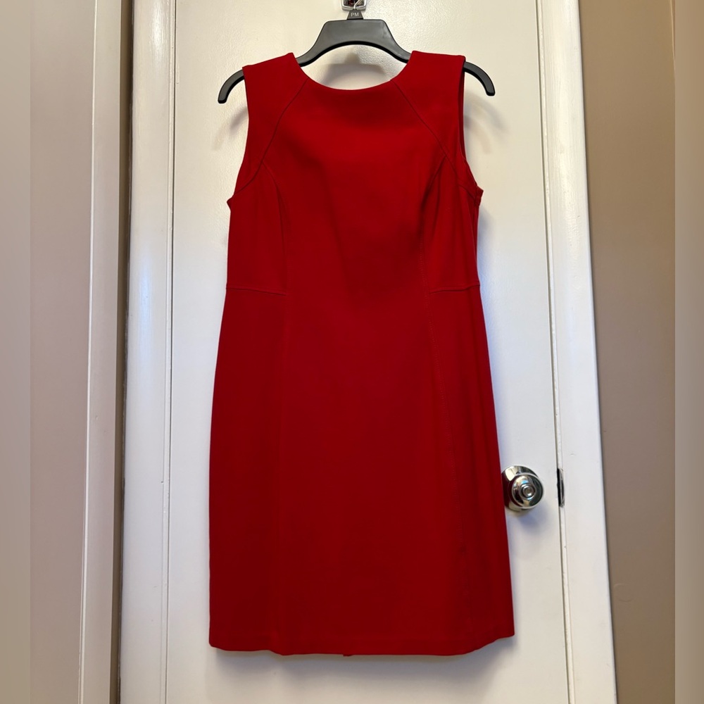 Elegant Talbots Red Sleeveless Dress, size 10P